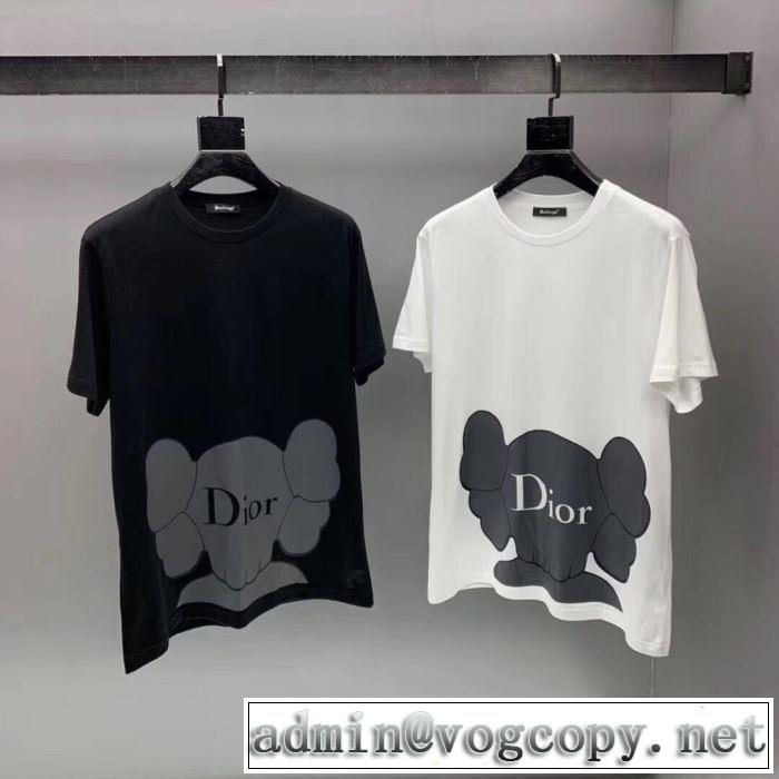 《2019年》今、注目のストリート ディオール 爽やかな色合い DIOR 2色可選 半袖Tシャツ 派手にはなりすぎず