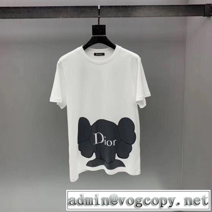 《2019年》今、注目のストリート ディオール 爽やかな色合い DIOR 2色可選 半袖Tシャツ 派手にはなりすぎず