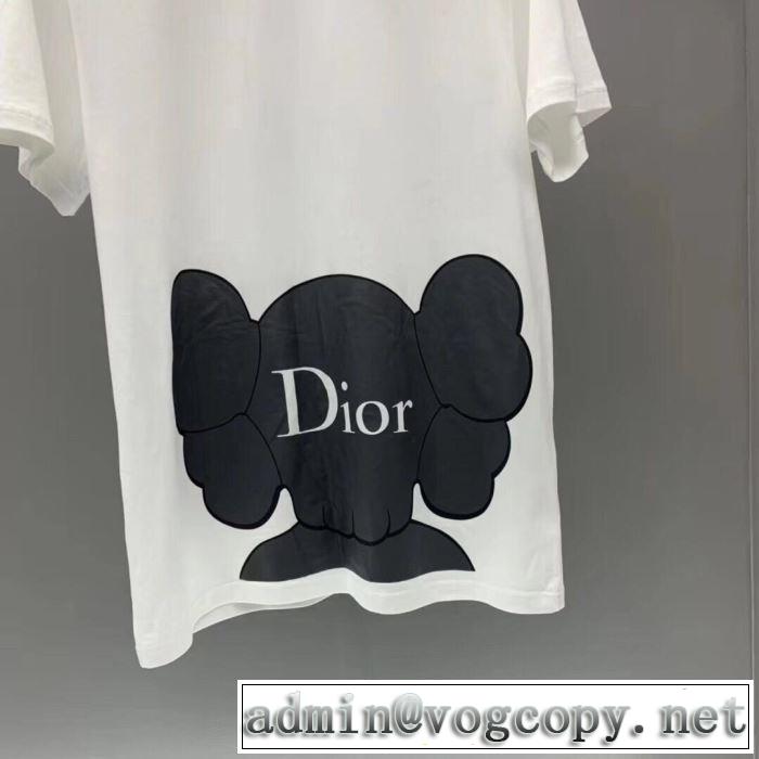 《2019年》今、注目のストリート ディオール 爽やかな色合い DIOR 2色可選 半袖Tシャツ 派手にはなりすぎず