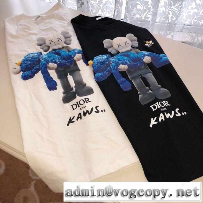 素敵なスタイルで夏の定番 ディオール DIOR今年春夏ファション流行り  2色可選 半袖Tシャツ 2019SSのトレンド商品
