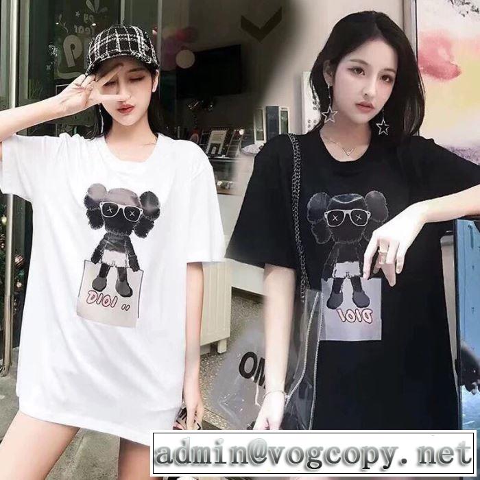 2色可選  新しい斬新なスタイル  半袖Tシャツ 2019年の春夏に着たい 素敵カジュアル春夏新品 ディオール DIOR