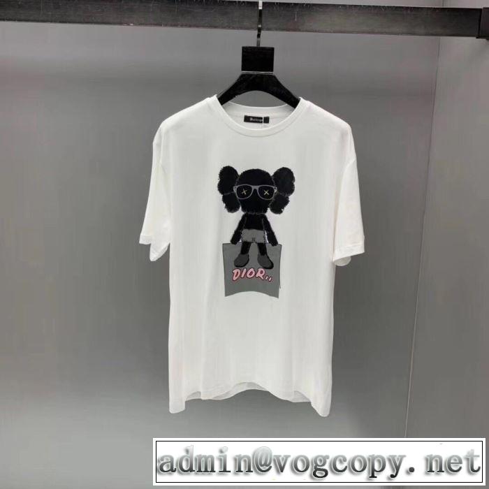 2色可選  新しい斬新なスタイル  半袖Tシャツ 2019年の春夏に着たい 素敵カジュアル春夏新品 ディオール DIOR