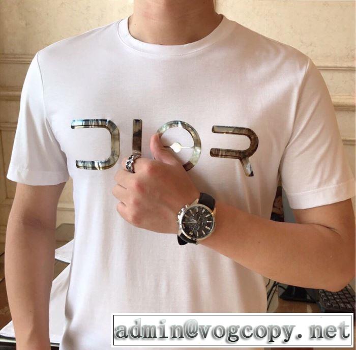 2色可選 シャレ印象で人気の高い ディオールお洒落トレンド人気  DIOR  半袖Tシャツ 2019即旬な装いに
