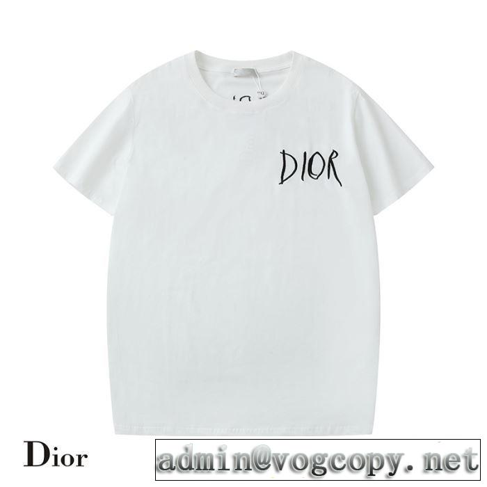 ディオール DIOR きちんと感が抜群 2019年の夏のマスト 半袖Tシャツ クールな印象を引き立て 2色可選