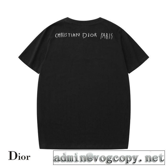 ディオール DIOR きちんと感が抜群 2019年の夏のマスト 半袖Tシャツ クールな印象を引き立て 2色可選