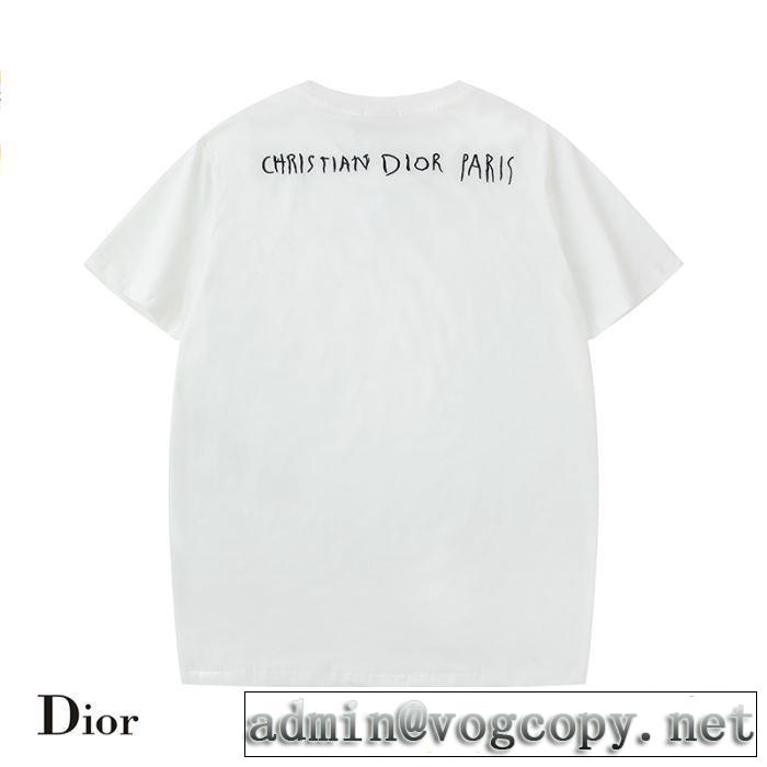 ディオール DIOR きちんと感が抜群 2019年の夏のマスト 半袖Tシャツ クールな印象を引き立て 2色可選