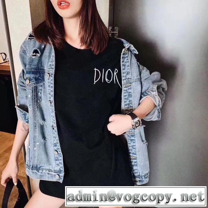 ディオール DIOR きちんと感が抜群 2019年の夏のマスト 半袖Tシャツ クールな印象を引き立て 2色可選