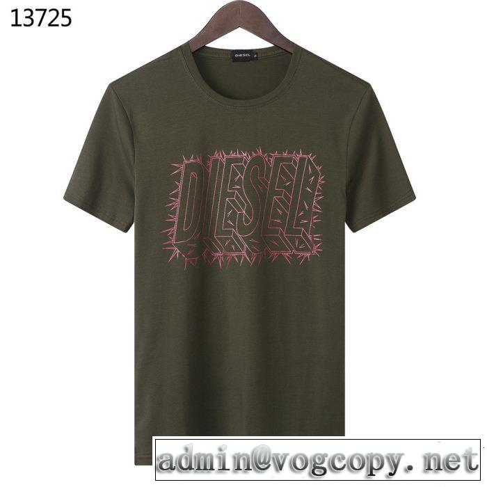 クラシカルな雰囲気 ディーゼル DIESEL 半袖Tシャツ 3色可選 今季流行りの人気新作
