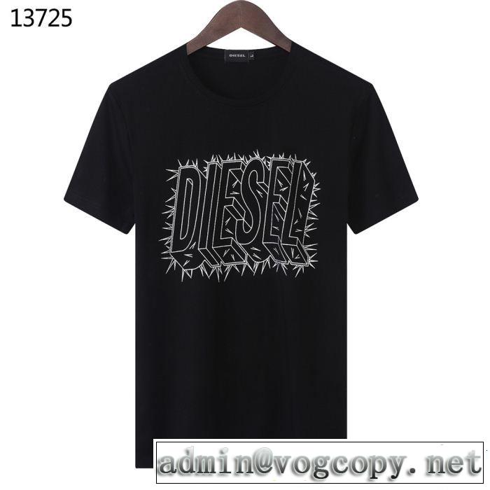 クラシカルな雰囲気 ディーゼル DIESEL 半袖Tシャツ 3色可選 今季流行りの人気新作