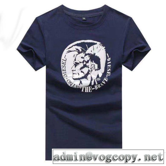 ディーゼル DIESEL 半袖Tシャツ 4色可選 清涼感とカジュアルスタイル 鮮度が手に入る