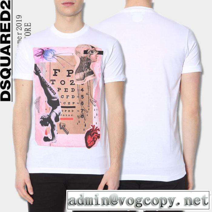  カジュアルさ  Tシャツ/ティーシャツ 爽やかさ 2色可選 ディースクエアード DSQUARED2 サラサラの着心地 