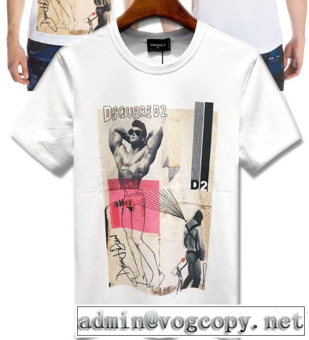 DSQUARED2 抜け感スゴイ ディースクエアード  Tシャツ/ティーシャツ今っぽいトレンド  2色可選