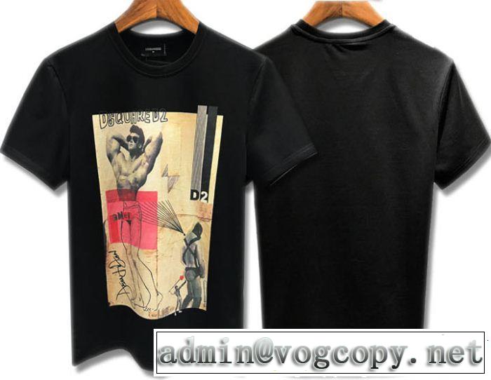 DSQUARED2 抜け感スゴイ ディースクエアード  Tシャツ/ティーシャツ今っぽいトレンド  2色可選