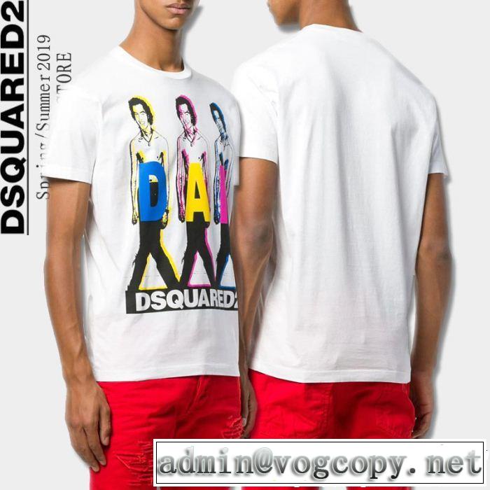  透け感優しい 2色可選 ディースクエアード DSQUARED2 大人っぽく仕上げ Tシャツ/ティーシャツ 