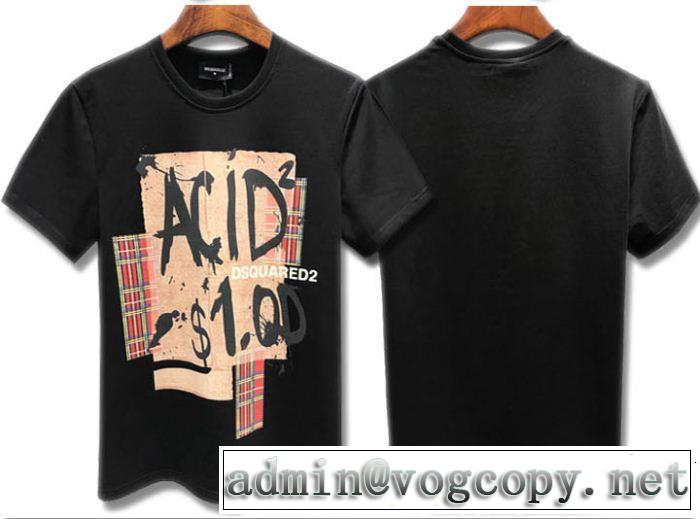 ディースクエアード DSQUARED2この夏は注目新作  Tシャツ/ティーシャツ 抜け感スゴイ 2色可選