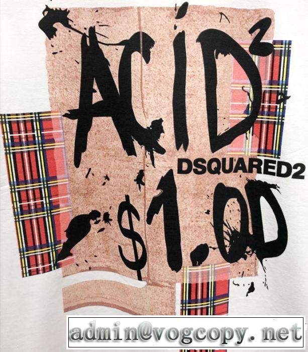 ディースクエアード DSQUARED2この夏は注目新作  Tシャツ/ティーシャツ 抜け感スゴイ 2色可選