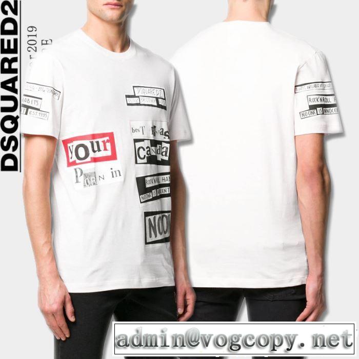 Tシャツ/ティーシャツ 3色可選 2019夏ファション新品 きちんと感をプラス ディースクエアード DSQUARED2