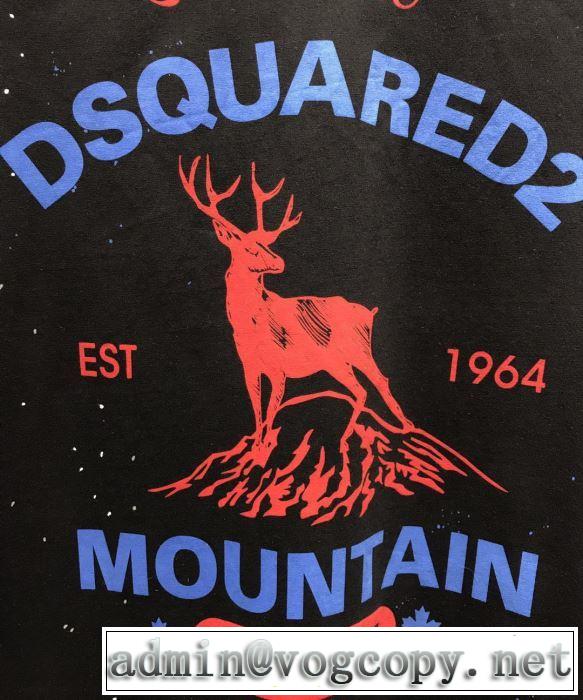 スタイルUPして着こなす 半袖Tシャツ 2019年春夏のトレンドアイテム  2色可選 ディースクエアード DSQUARED2 すっきりした印象に