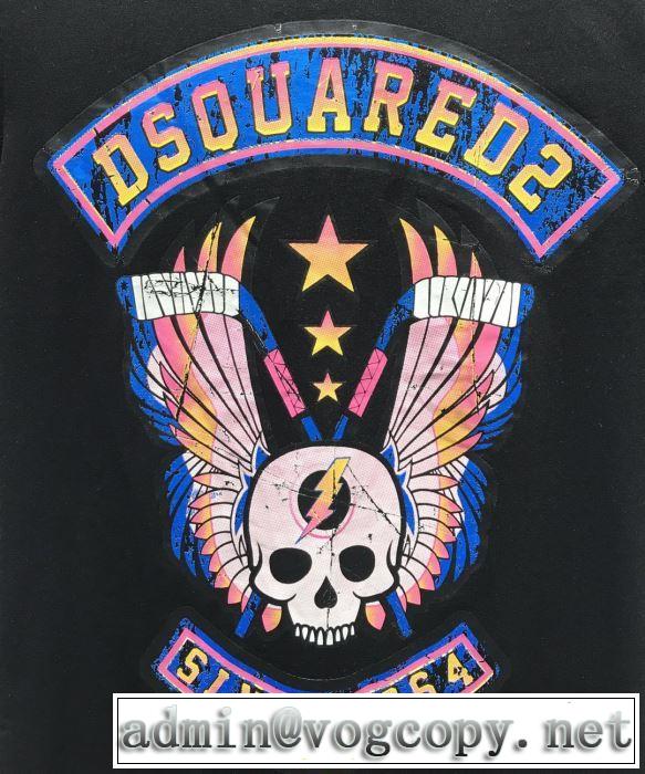 半袖Tシャツ  ぐっと鮮度がアップ 2色可選 クラシカルな雰囲気 ディースクエアード DSQUARED2 2019年春夏シーズンの人気