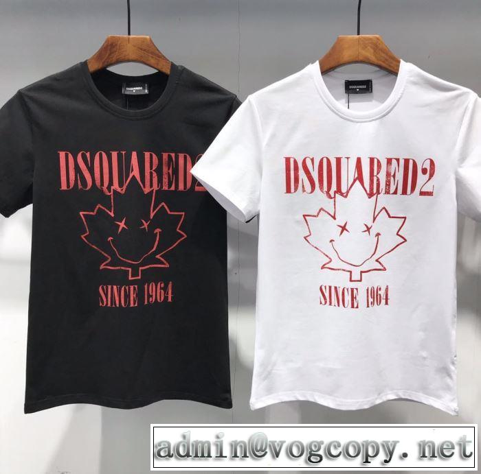 ディースクエアード DSQUARED2  2019年春夏のトレンドアイテム 半袖Tシャツ ぜひ今年のトレンドをチェック 2色可選 