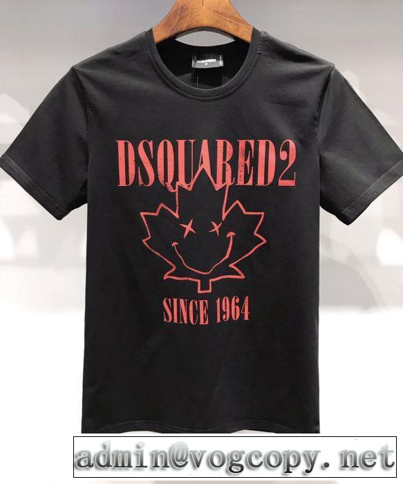 ディースクエアード DSQUARED2  2019年春夏のトレンドアイテム 半袖Tシャツ ぜひ今年のトレンドをチェック 2色可選