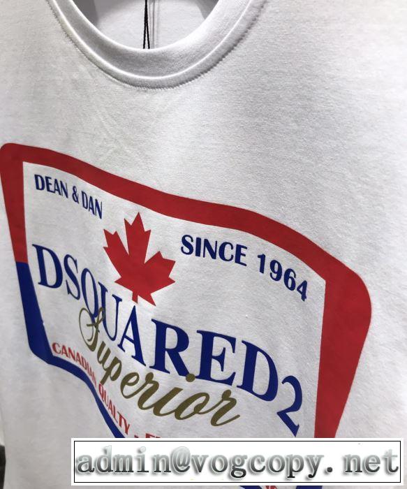トレンド感があって涼しげ 半袖Tシャツ 2色可選 ディースクエアード DSQUARED2 2019年夏の一押しファッションアイテム
