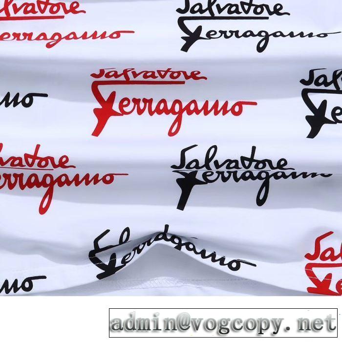 FERRAGAMO サルヴァトーレフェラガモ 半袖Tシャツ 3色可選 【2019年】夏のファッション 今流行のストリート上品