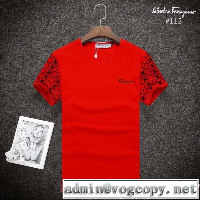 最も目立ったブランド新品 2019春夏の大注目トレンド FERRAGAMO サルヴァトーレフェラガモ 半袖Tシャツ 3色可選