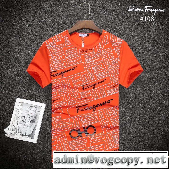 春夏のトレンドアイテム FERRAGAMO サルヴァトーレフェラガモ 半袖Tシャツ 3色可選 2019春夏の大注目トレンド