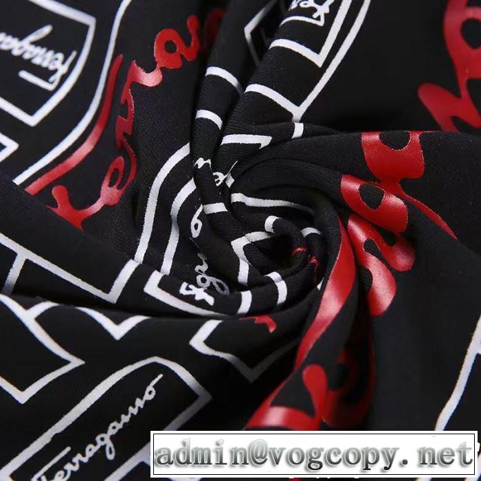 春夏のトレンドアイテム FERRAGAMO サルヴァトーレフェラガモ 半袖Tシャツ 3色可選 2019春夏の大注目トレンド