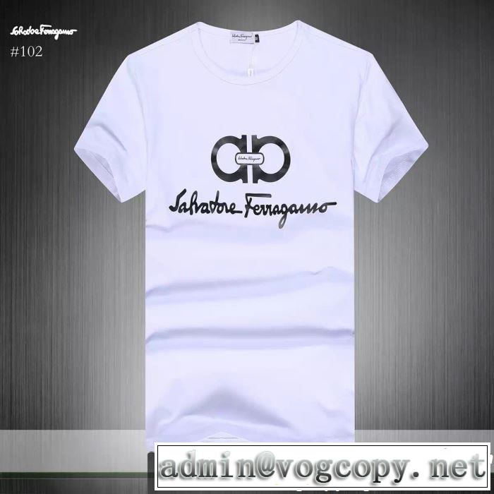 半袖Tシャツ 3色可選 FERRAGAMO サルヴァトーレフェラガモ 2019春夏も引き続きトレンド 今っぽく新作アイテム