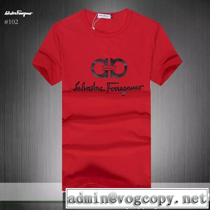 半袖Tシャツ 3色可選 FERRAGAMO サルヴァトーレフェラガモ 2019春夏も引き続きトレンド 今っぽく新作アイテム