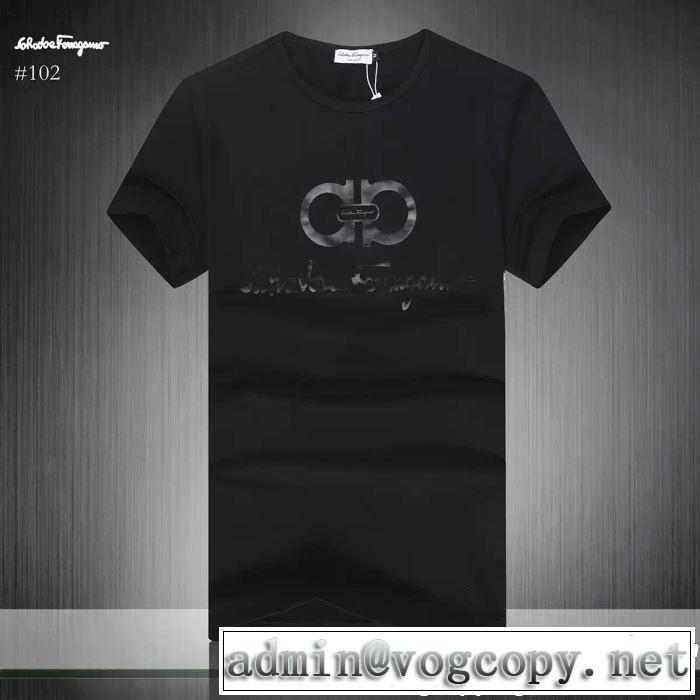 半袖Tシャツ 3色可選 FERRAGAMO サルヴァトーレフェラガモ 2019春夏も引き続きトレンド 今っぽく新作アイテム