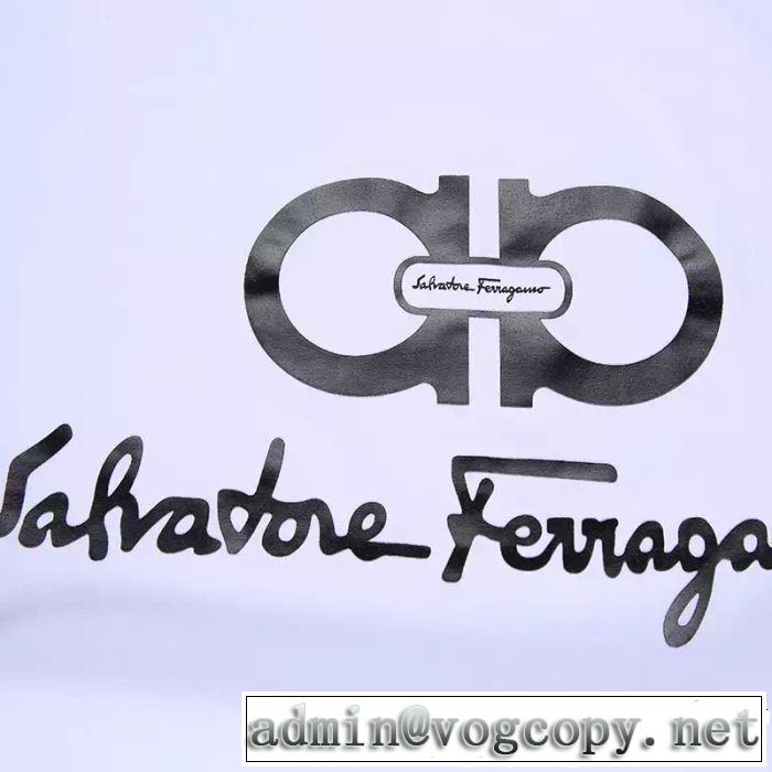 半袖Tシャツ 3色可選 FERRAGAMO サルヴァトーレフェラガモ 2019春夏も引き続きトレンド 今っぽく新作アイテム
