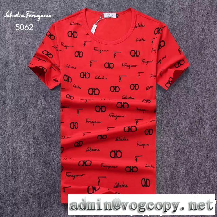 FERRAGAMO サルヴァトーレフェラガモ 半袖Tシャツ 3色可選 目を引く春夏トップス 2019年春夏のトレンドアイテム