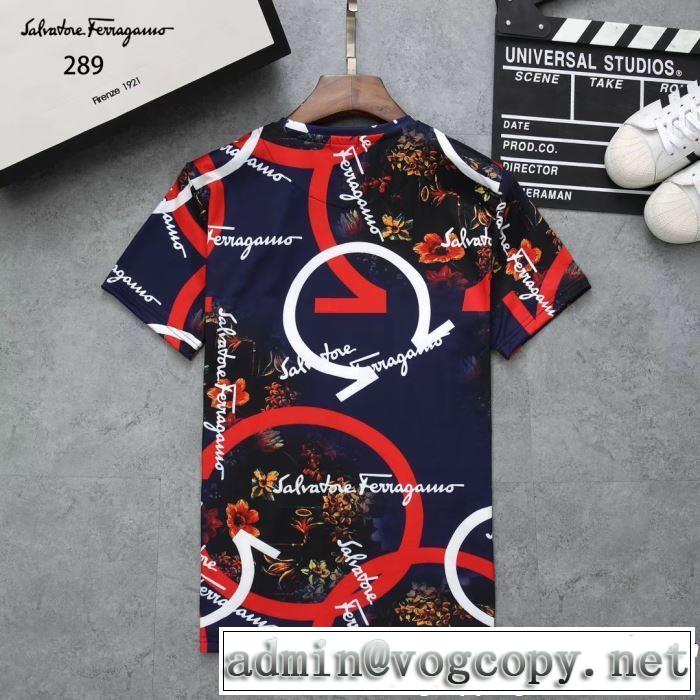 夏の最新ファッション FERRAGAMO サルヴァトーレフェラガモ 半袖Tシャツ 3色可選 2019年最新ファッション