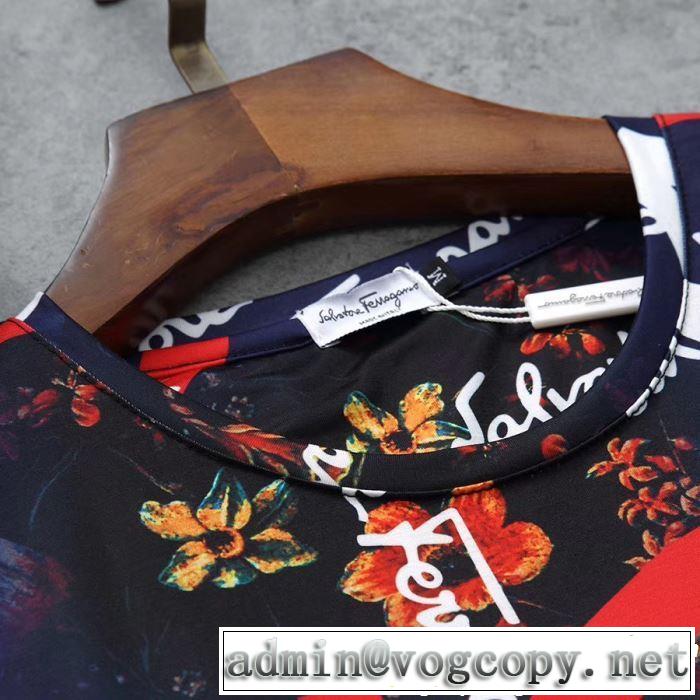 夏の最新ファッション FERRAGAMO サルヴァトーレフェラガモ 半袖Tシャツ 3色可選 2019年最新ファッション