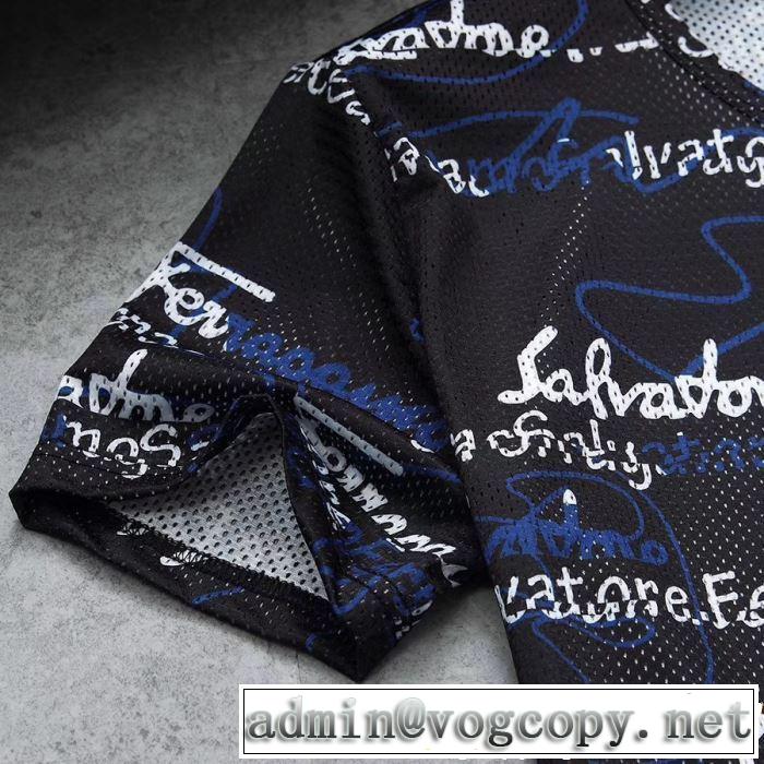 FERRAGAMO サルヴァトーレフェラガモ 半袖Tシャツ 3色可選 【2019春夏】最新コレクション 優しげ人気アイテム