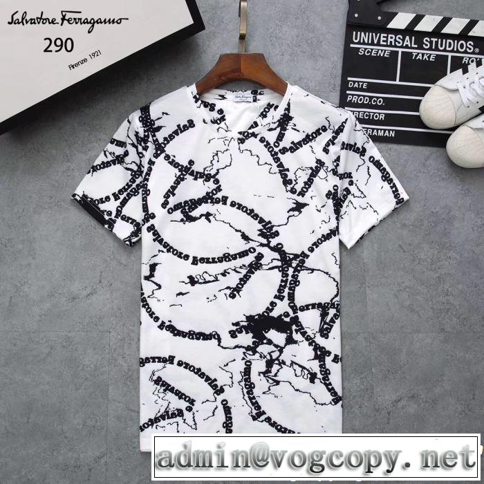 2019年春夏流行ファッション大人可愛いスタイル  FERRAGAMO サルヴァトーレフェラガモ 半袖Tシャツ 3色可選