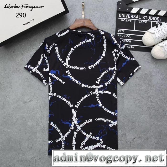 2019年春夏流行ファッション大人可愛いスタイル  FERRAGAMO サルヴァトーレフェラガモ 半袖Tシャツ 3色可選