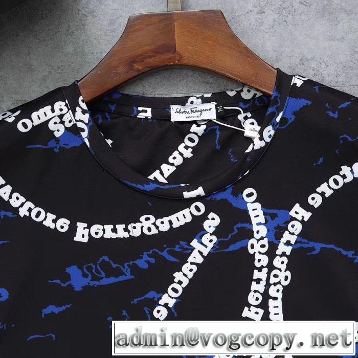 2019年春夏流行ファッション大人可愛いスタイル  FERRAGAMO サルヴァトーレフェラガモ 半袖Tシャツ 3色可選