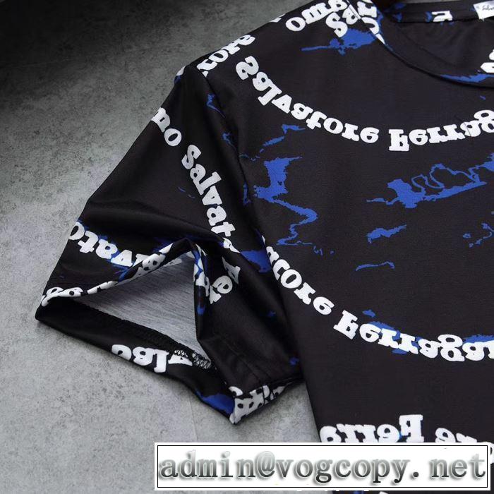 2019年春夏流行ファッション大人可愛いスタイル  FERRAGAMO サルヴァトーレフェラガモ 半袖Tシャツ 3色可選