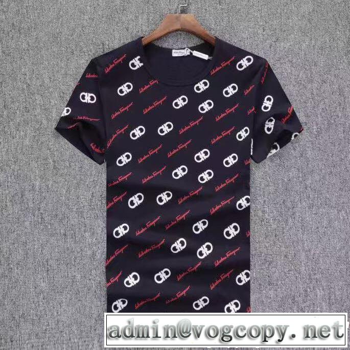 FERRAGAMO サルヴァトーレフェラガモ 半袖Tシャツ 3色可選 2019年春夏のトレンドアイテム 抜け感のある夏着物