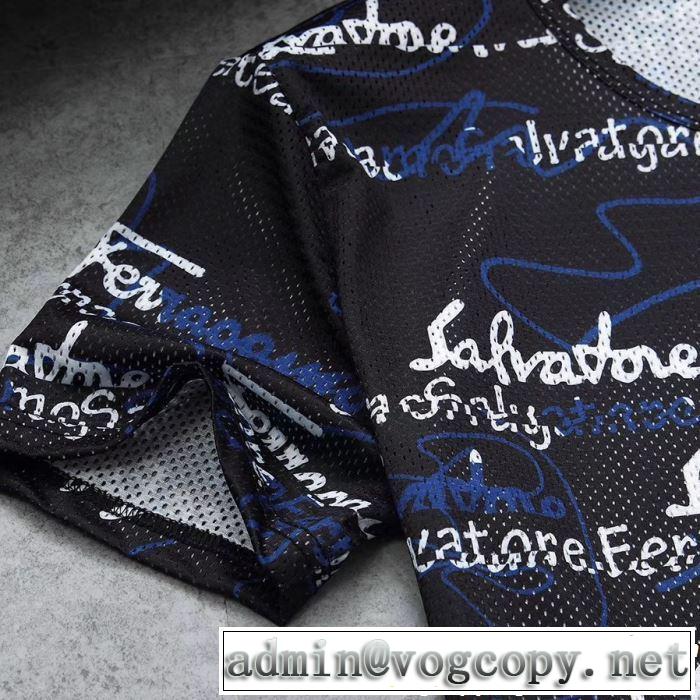 ベストはキレイめな印象に FERRAGAMO サルヴァトーレフェラガモ 半袖Tシャツ 3色可選 【2019春夏】最新コレクション