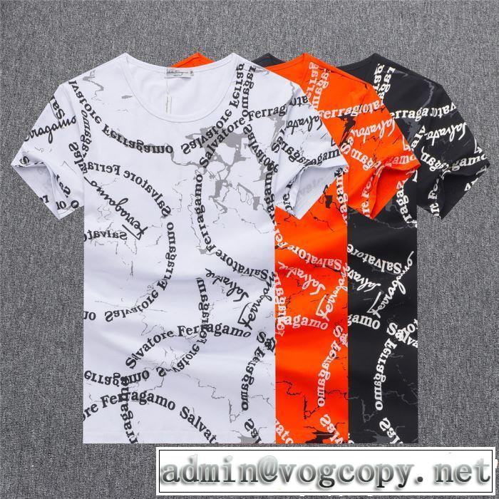 FERRAGAMO サルヴァトーレフェラガモ 半袖Tシャツ 3色可選 2019春夏人気トレンドアイテム 今季は特に注目ファション