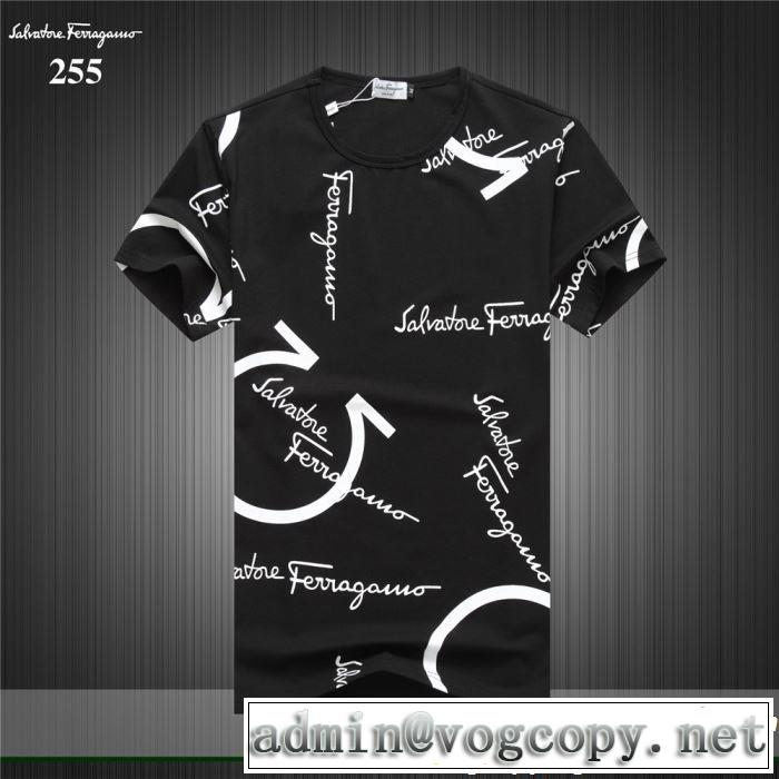 今流行りの最新コレクション 2019春夏トレンドアイテム FERRAGAMO サルヴァトーレフェラガモ 半袖Tシャツ 3色可選