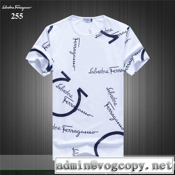 今流行りの最新コレクション 2019春夏トレンドアイテム FERRAGAMO サルヴァトーレフェラガモ 半袖Tシャツ 3色可選