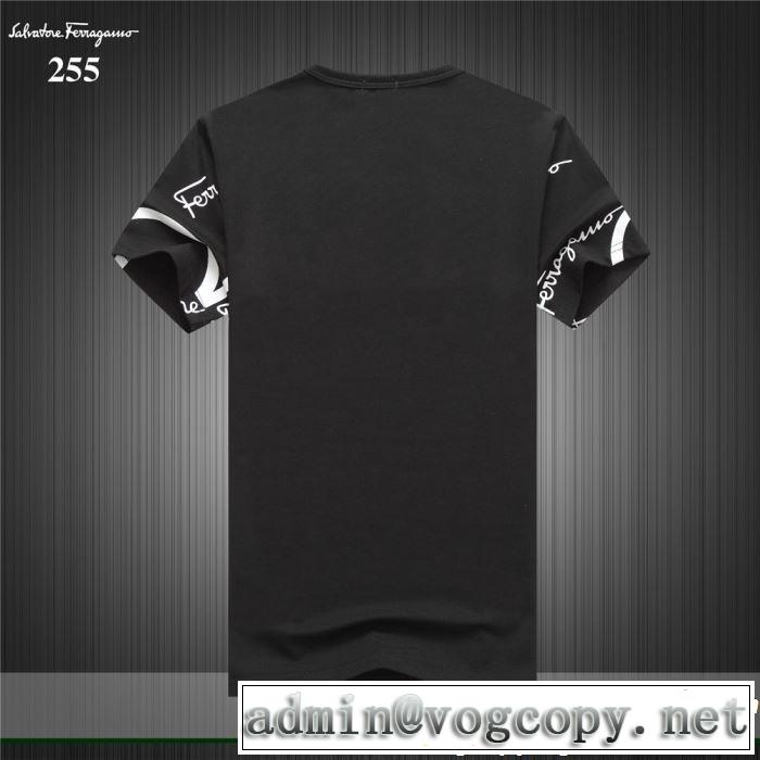 今流行りの最新コレクション 2019春夏トレンドアイテム FERRAGAMO サルヴァトーレフェラガモ 半袖Tシャツ 3色可選