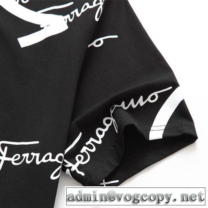 今流行りの最新コレクション 2019春夏トレンドアイテム FERRAGAMO サルヴァトーレフェラガモ 半袖Tシャツ 3色可選