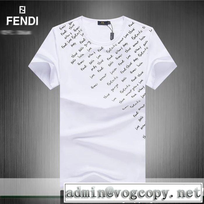 気持ちいい真夏日にぴったり オシャレな印象に FENDI フェンディ 半袖Tシャツ 3色可選